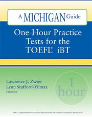 Cover of: One-Hour Practice Tests for the TOEFL(R)  iBT: A Michigan Guide
