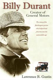 Cover of: Billy Durant: Creator of General Motors