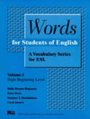 Cover of: Words for Students of English (Pitt Series in English As a Second Language) by Holly Deemer Rogerson, Betsy Davis, Suzanne T. Hershelman, Carol Jasnow