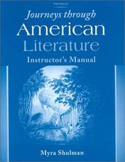 Cover of: Journey Through American Literature: Instructor's Manual