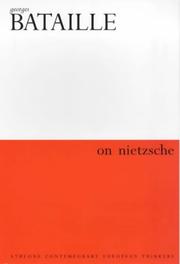 Cover of: On Nietzsche (Athlone Contemporary European Thinkers) by Georges Bataille