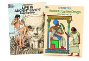 Cover of: In the Days of the Pharaohs: Two Educational Coloring Books