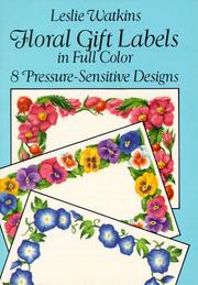 Cover of: Floral Gift Labels in Full Color: 8 Pressure-Sensitive Designs