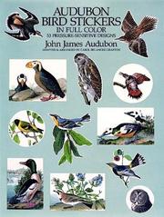 Cover of: Audubon Bird Stickers in Full Color: 53 Pressure-Sensitive Designs