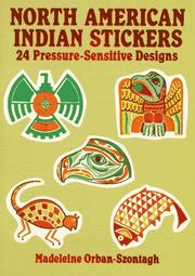 Cover of: North American Indian Stickers by Madeleine Orban-Szontagh