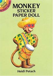 Cover of: Monkey Sticker Paper Doll
