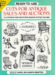 Cover of: Ready-To-Use Cuts for Antique Sales and Auctions: 512 Different Copyright-Free Designs Printed on One Side (Dover Clip-Art)