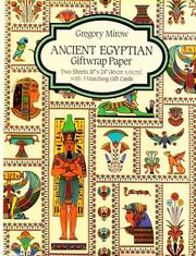 Cover of: Ancient Egyptian Giftwrap Paper/Includes 2 Sheets and 3 Matching Gift Cards