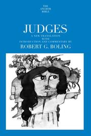 Cover of: Judges | Robert G. Boling