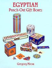Cover of: Egyptian Punch-Out Gift Boxes by Gregory Mirow