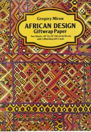 Cover of: African Design Giftwrap Paper