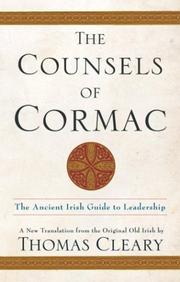 Cover of: The Counsels of Cormac: An Ancient Irish Guide to Leadership