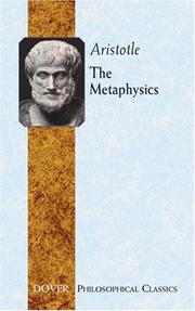 Cover of: The Metaphysics (Philosophical Classics) by Aristotle