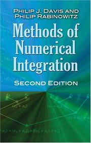 Cover of: Methods of Numerical Integration by Philip J. Davis, Philip Rabinowitz