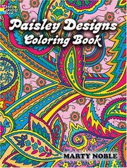 Cover of: Paisley Designs Coloring Book by Marty Noble