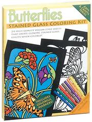 Cover of: Butterflies Stained Glass Coloring Kit