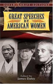 Cover of: Great Speeches by American Women