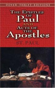 Cover of: The Epistles of Paul and Acts of the Apostles (Thrift Edition)