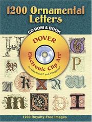 Cover of: 1200 Ornamental Letters CD-ROM and Book by Dover Publications, Inc.