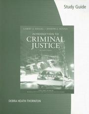 Cover of: Study Guide for Siegel/Senna's Introduction to Criminal Justice, 11th