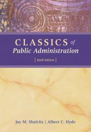 Cover of: Classics of Public Administration