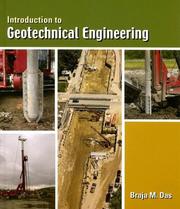 Cover of: Introduction to Geotechnical Engineering