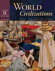 Cover of: World Civilizations: Volume II by Philip J. Adler, Randall L. Pouwels