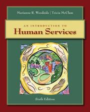 Cover of: An Introduction to Human Services by Marianne R. Woodside, Tricia McClam