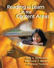 Cover of: Reading to Learn in the Content Areas