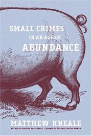 Cover of: Small crimes in an age of abundance | Matthew Kneale