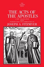 Cover of: ACTS OF THE APOSTLES (Anchor Bible) by Fitzmyer, Joseph A.