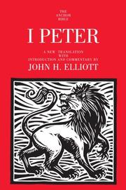 Cover of: 1 Peter: A New Translation with Introduction and Commentary (Anchor Bible)