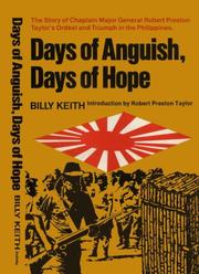 Cover of: Days of Anguish, Days of Hope by Billy Keith, Billy Keith