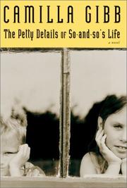 Cover of: The petty details of so-and-so's life