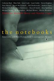 Cover of: The notebooks: interviews and new fiction from contemporary writers