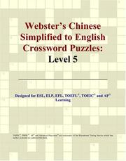 Cover of: Webster's Chinese Simplified to English Crossword Puzzles: Level 5