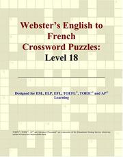Cover of: Webster's English to French Crossword Puzzles: Level 18