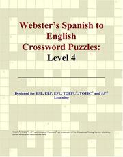Cover of: Webster's Spanish to English Crossword Puzzles: Level 4