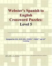 Cover of: Webster's Spanish to English Crossword Puzzles by Philip M. Parker