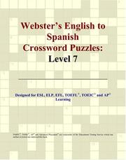 Cover of: Webster's English to Spanish Crossword Puzzles: Level 7