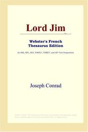 Cover of: Lord Jim (Webster's French Thesaurus Edition) by Joseph Conrad