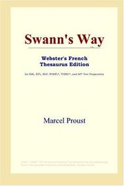 Cover of: Swann's Way (Webster's French Thesaurus Edition) by Marcel Proust
