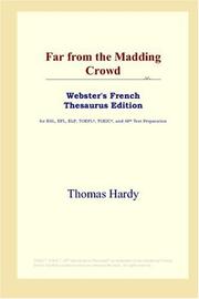 Cover of: Far from the Madding Crowd (Webster's French Thesaurus Edition) by Thomas Hardy