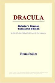 Cover of: Dracula by Bram Stoker, Bram Stoker