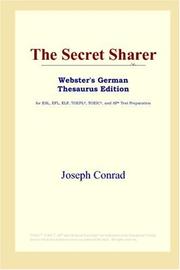 Cover of: The Secret Sharer (Webster's German Thesaurus Edition) by Joseph Conrad