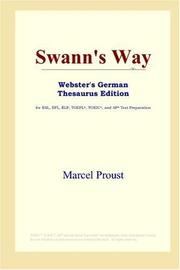 Cover of: Swann's Way (Webster's German Thesaurus Edition) by Marcel Proust