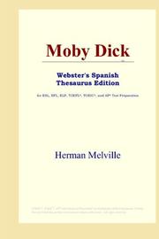 Cover of: Moby Dick (Webster's Spanish Thesaurus Edition) by Herman Melville