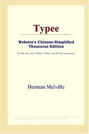 Cover of: Typee (Webster's Chinese-Simplified Thesaurus Edition) by Herman Melville