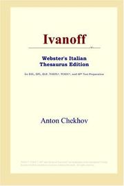 Cover of: Ivanoff (Webster's Italian Thesaurus Edition) by Антон Павлович Чехов
