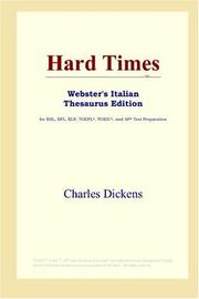 Cover of: Hard Times (Webster's Italian Thesaurus Edition) by Charles Dickens